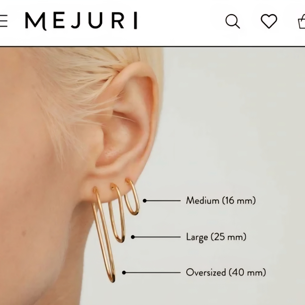 Mejuri Gold Hoop Earrings Set